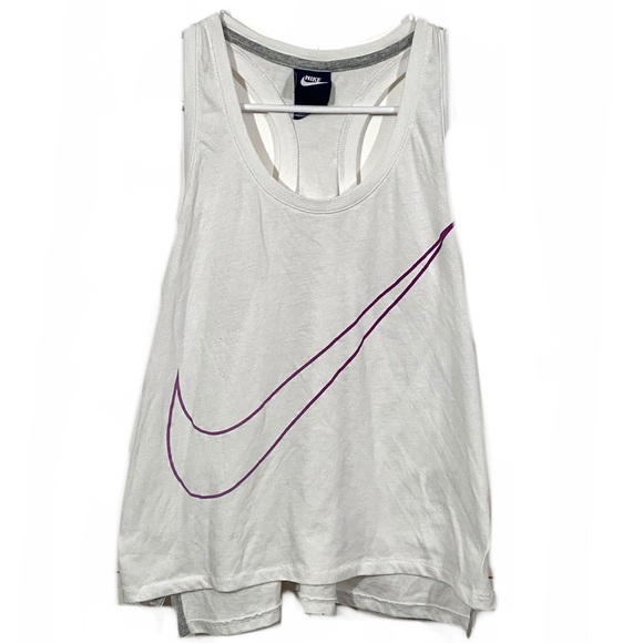 Nike Tops - Nike Logo Cropped Activewear Muscle Tank Top